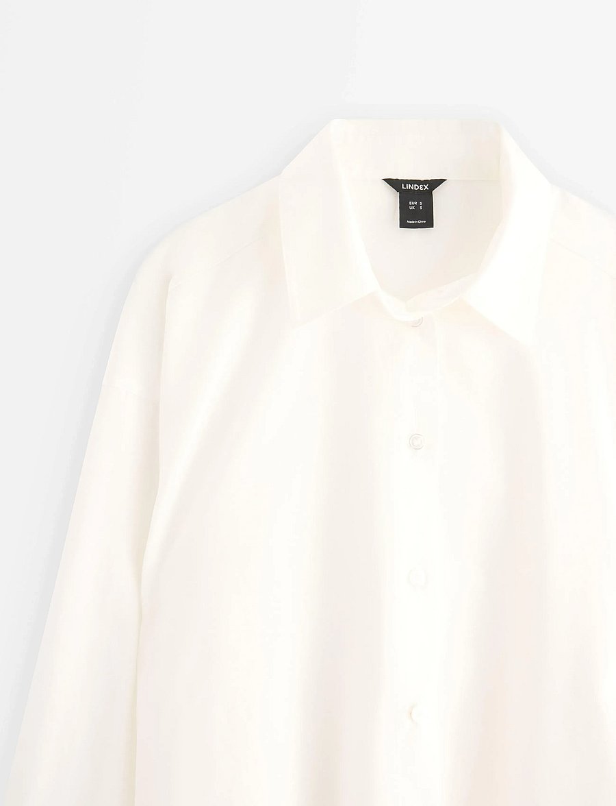Lindex - Shirt - langærmede skjorter - white - 5