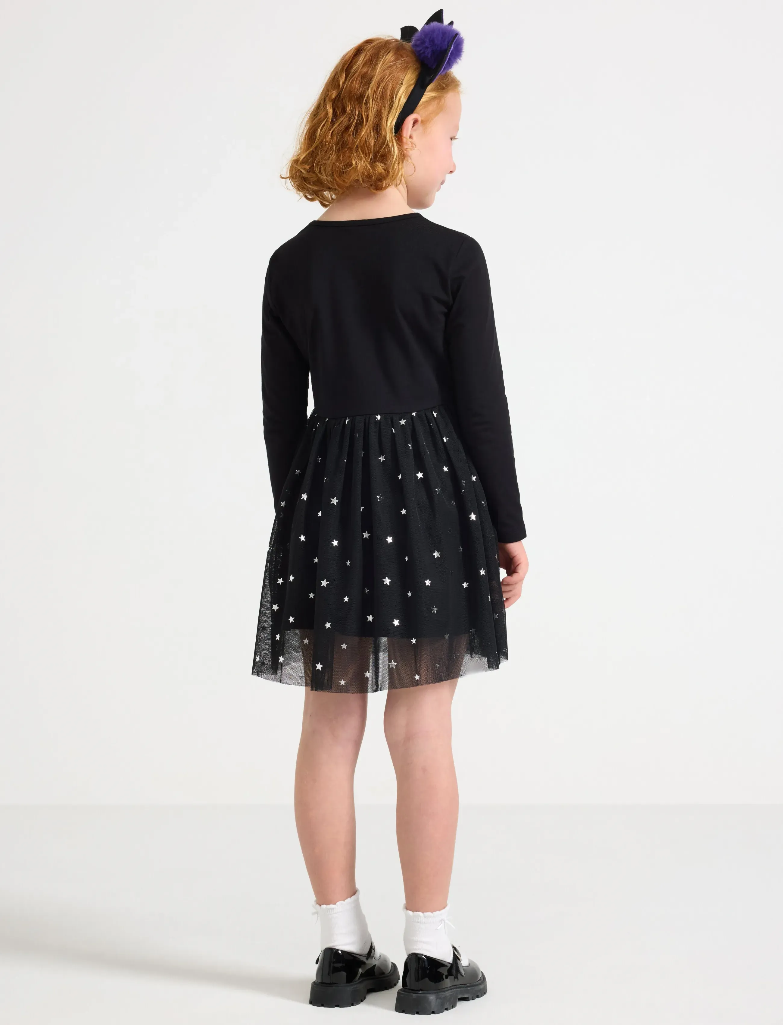 Lindex - Dress mesh skirt cat face - robes décontractées à manches longues - black - 3