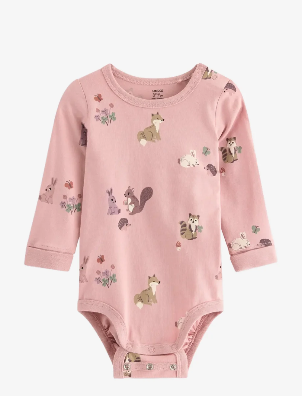 Lindex - Body - long-sleeved bodies - dusty pink - 0