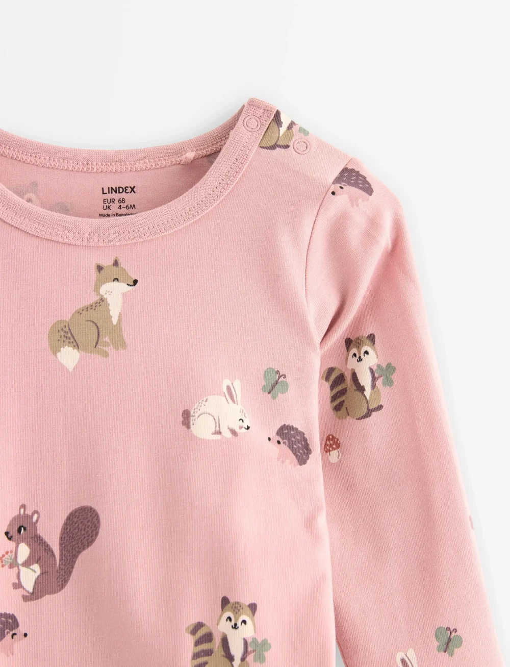 Lindex - Body - long-sleeved bodies - dusty pink - 2