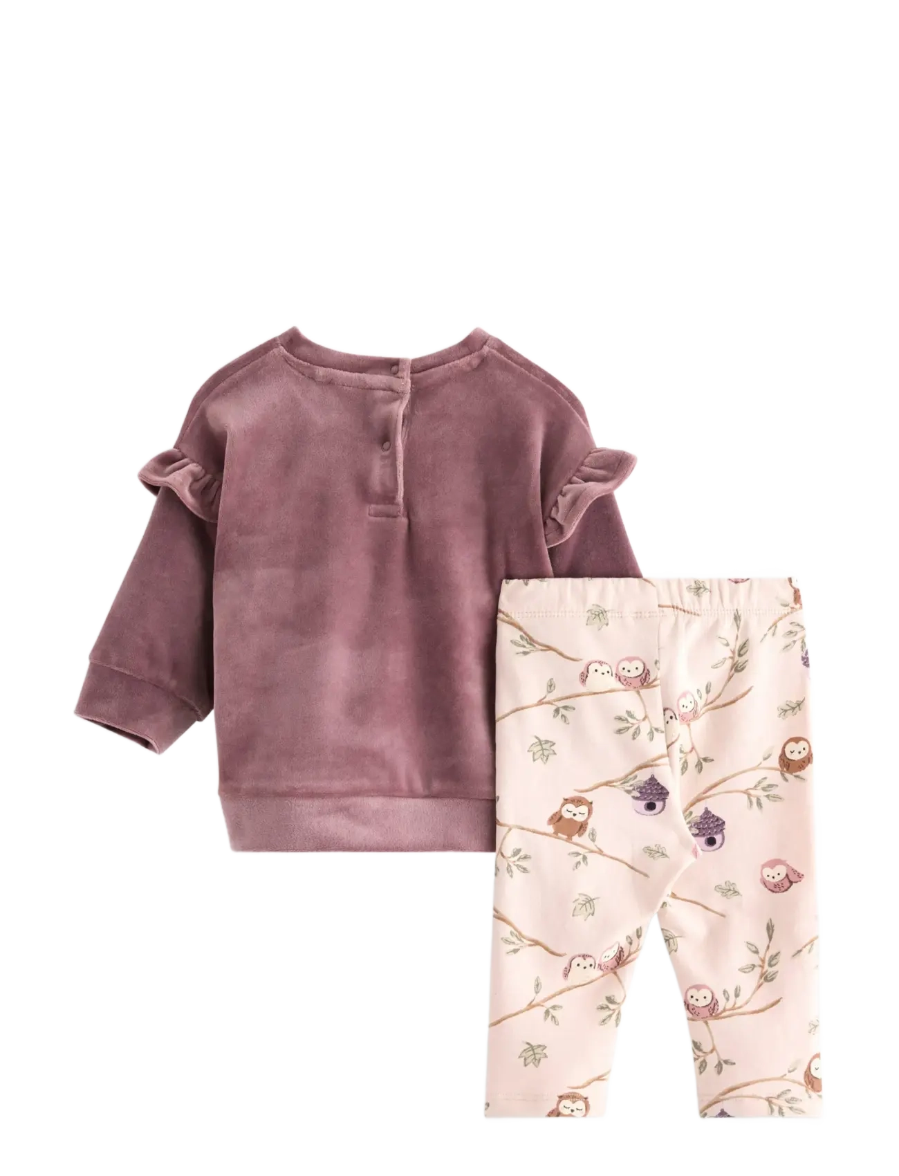 Lindex - Set Sweater velour and legging - dusty lilac - 1