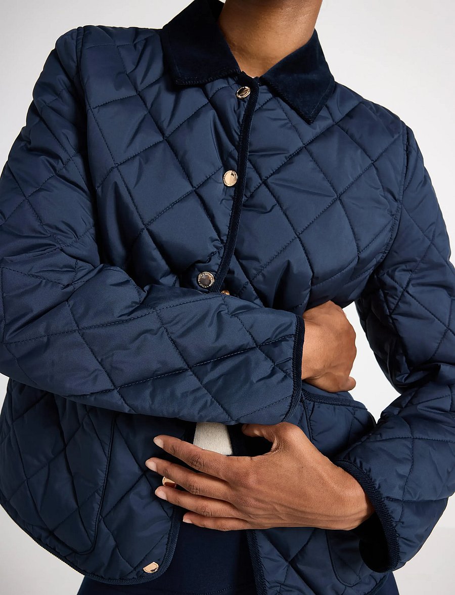 Lindex - Vattert jakke - quiltade jackor - dark navy - 4