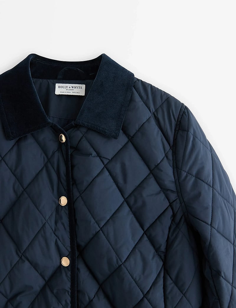 Lindex - Vattert jakke - quiltede jakker - dark navy - 2