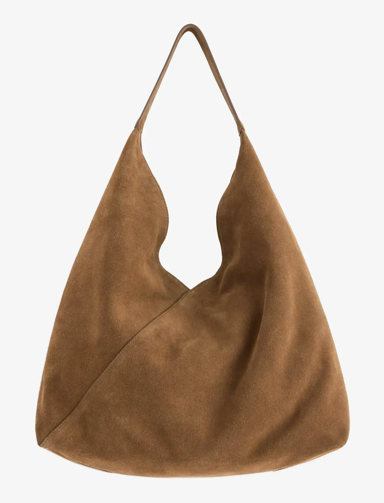 Lindex - Large shopper in suede - aksessuaarid - brown - 1
