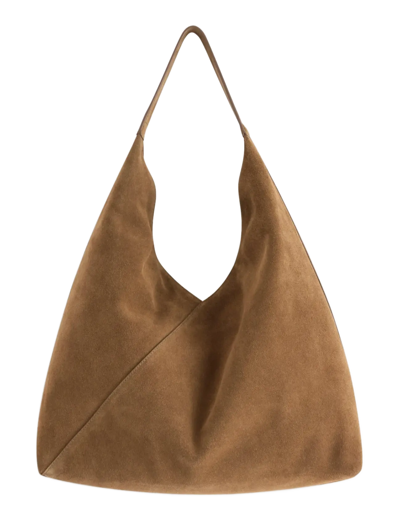 Lindex - Large shopper in suede - accessoires - brown - 2
