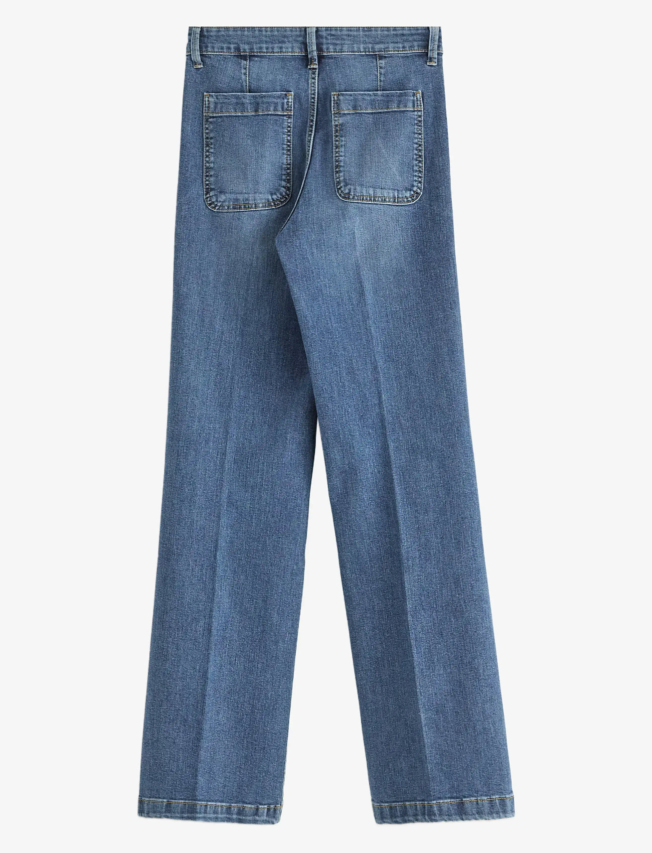 Lindex - Trousers Colette Denim - laia säärega teksad - medium denim - 2