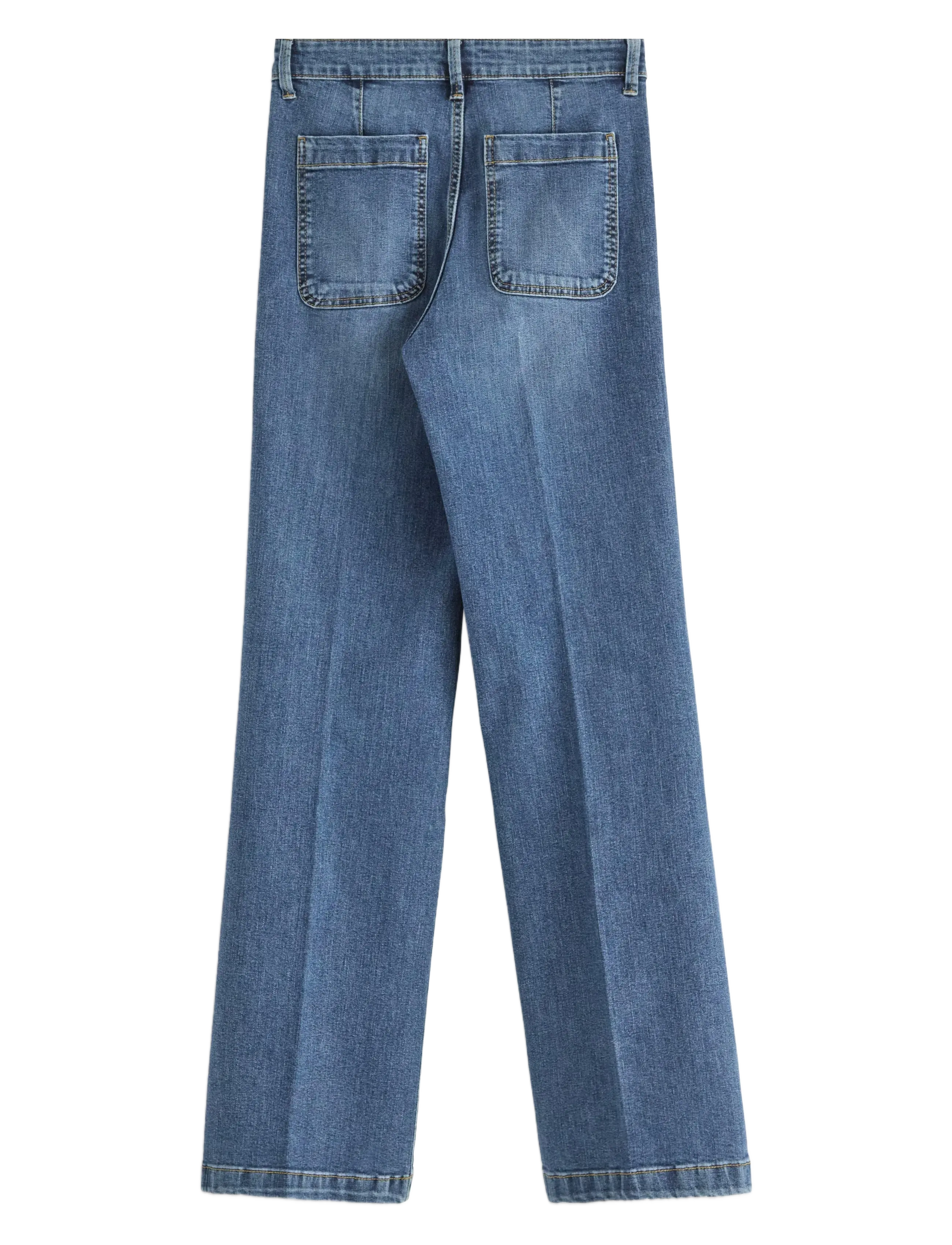 Lindex - WIDE stretch jeans med brede bein - hosen mit weitem bein - medium denim - 2