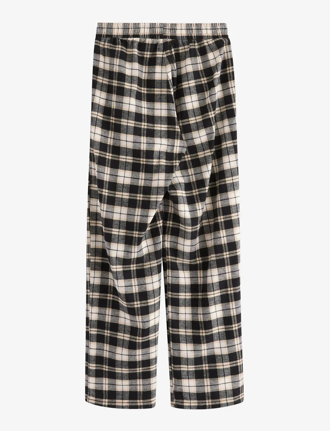 Lindex - Pyjama trousers in flannel - laveste priser - black - 2