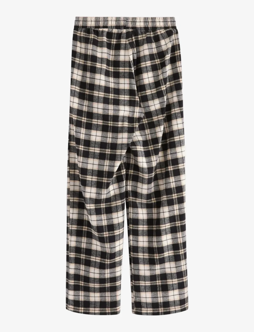 Lindex - Trousers pyjama flannel - schlafanzüge - black - 2