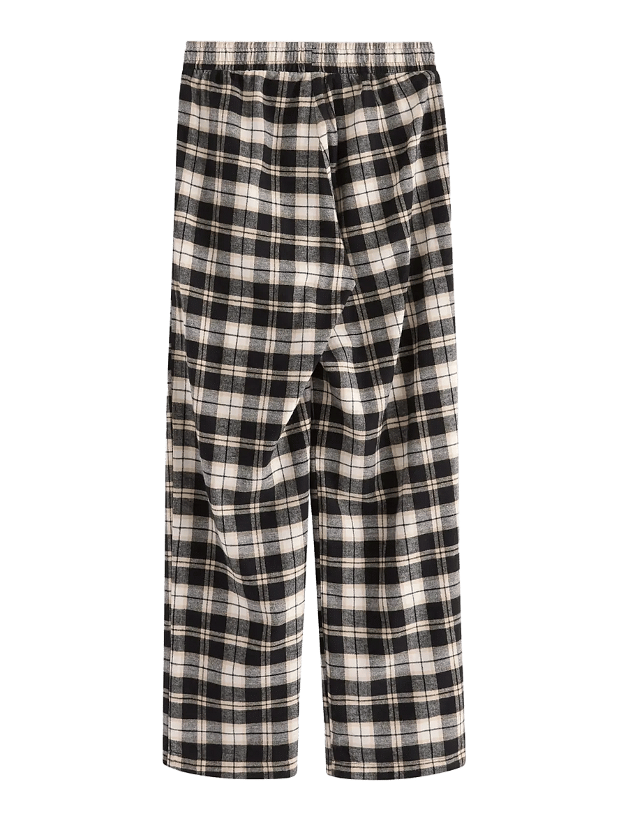 Lindex - Pyjama trousers in flannel - schlafanzüge - black - 2