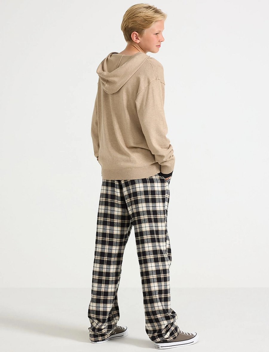 Lindex - Pyjama trousers in flannel - schlafanzüge - black - 3