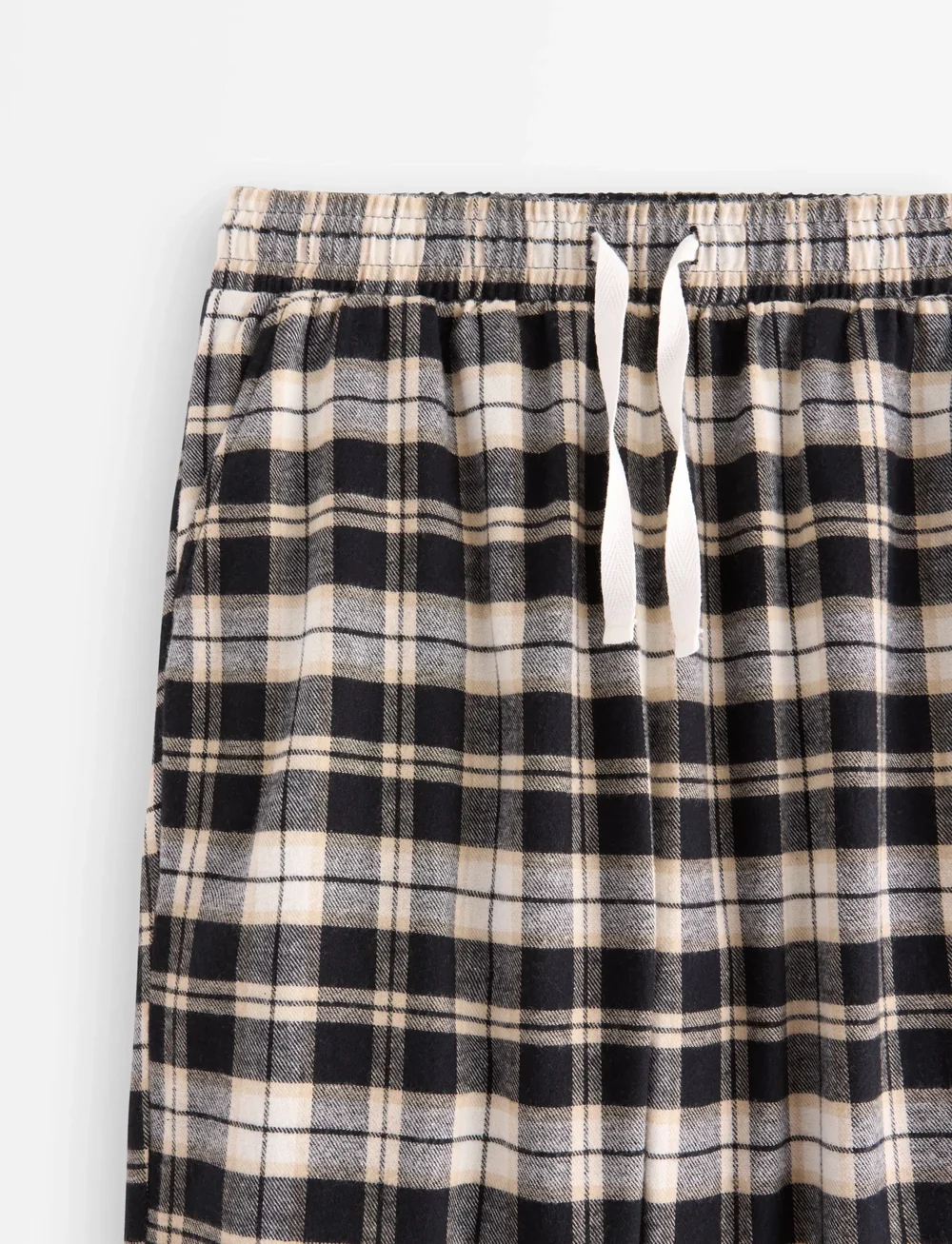 Lindex - Trousers pyjama flannel - schlafanzüge - black - 5