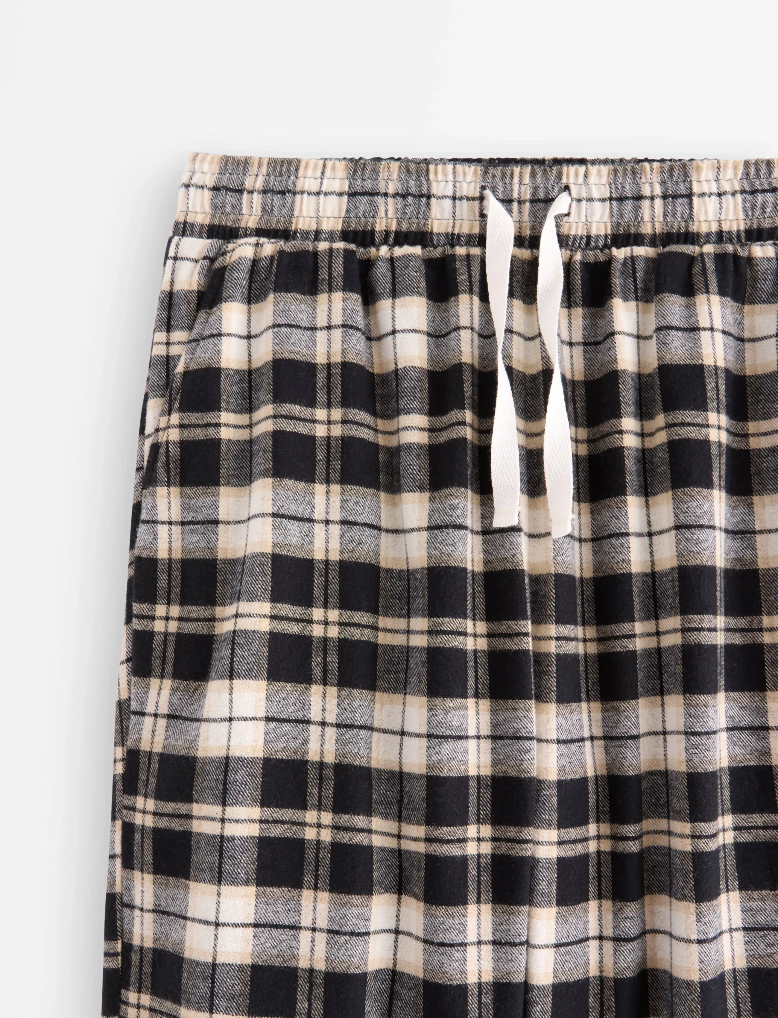 Lindex - Pyjama trousers in flannel - laveste priser - black - 5