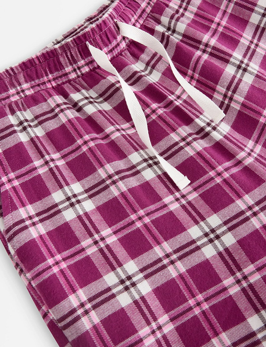 Lindex - Pyjama trousers in flannel - pyjamas - dark lilac - 5