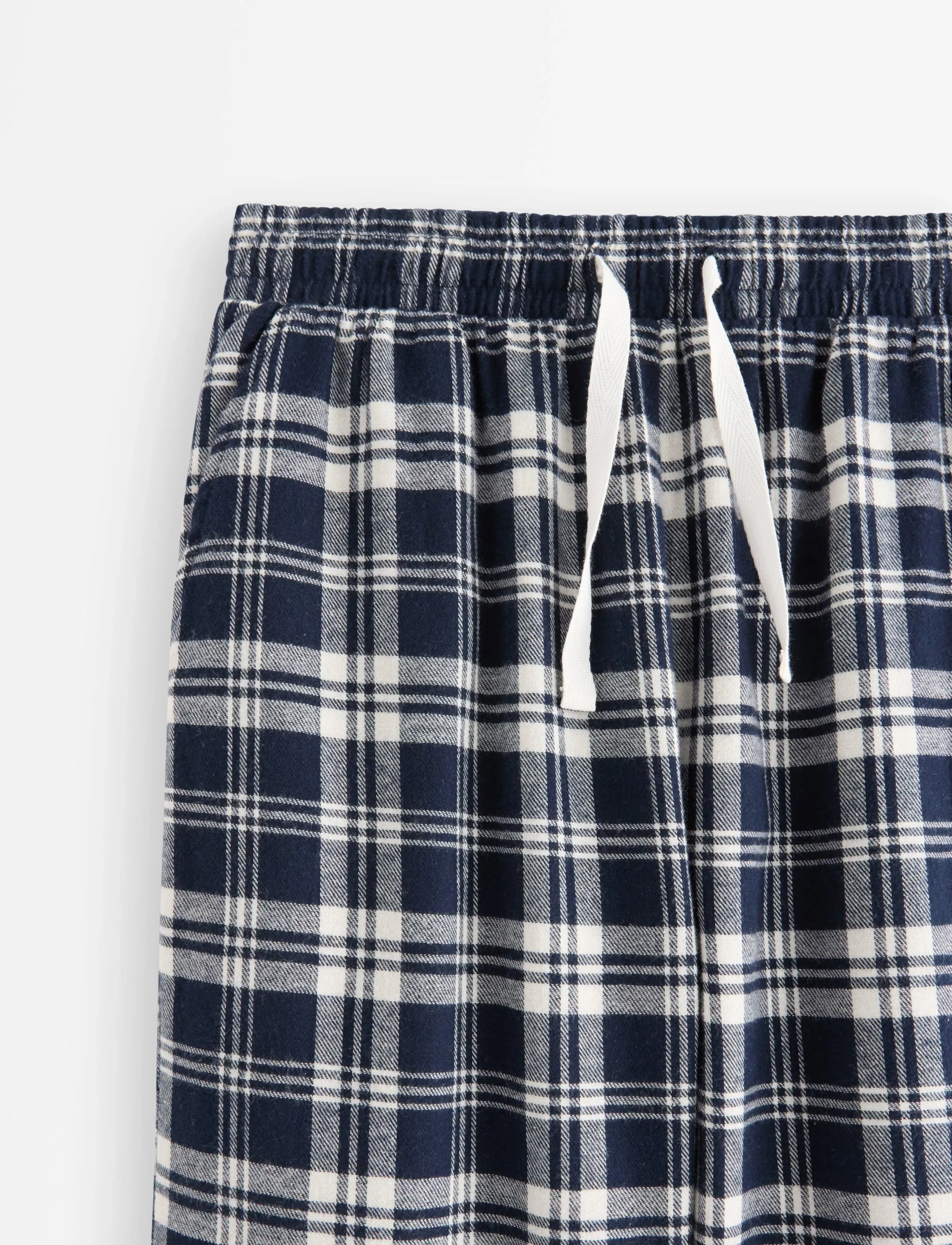 Lindex - Pyjama trousers in flannel - sommerschnäppchen - dark navy - 5