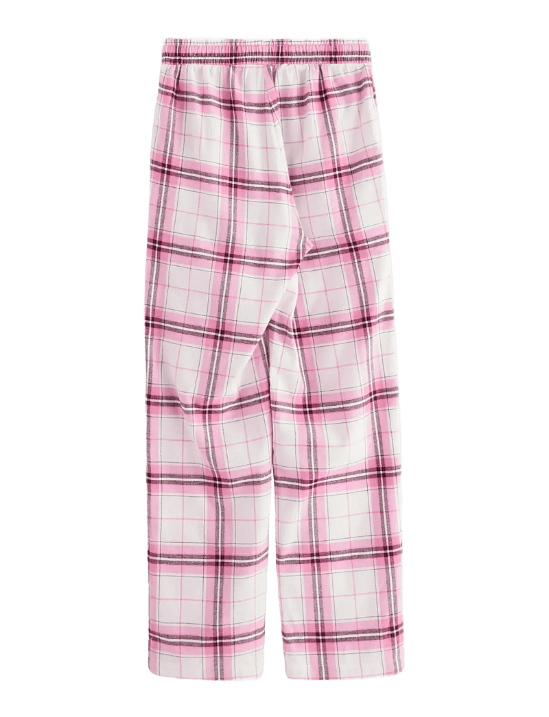 Lindex - Trousers pyjama flannel - pyjamas - pink - 2