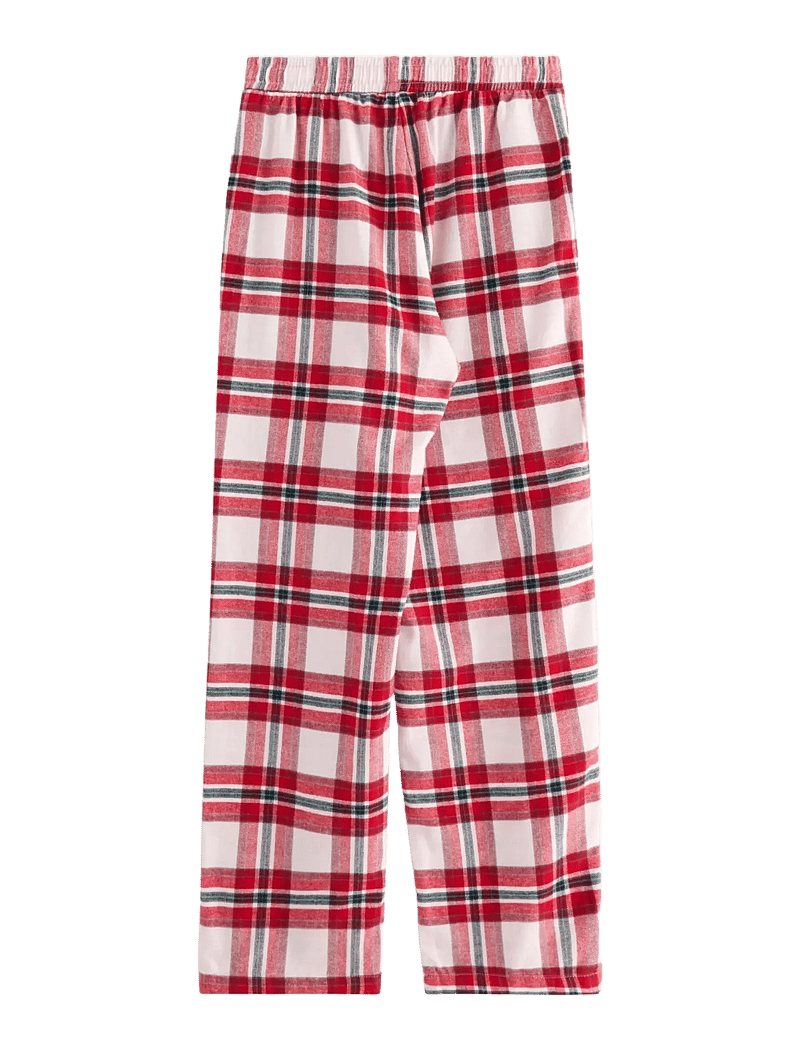 Lindex - Trousers pyjama flannel - pyjamas - red - 1