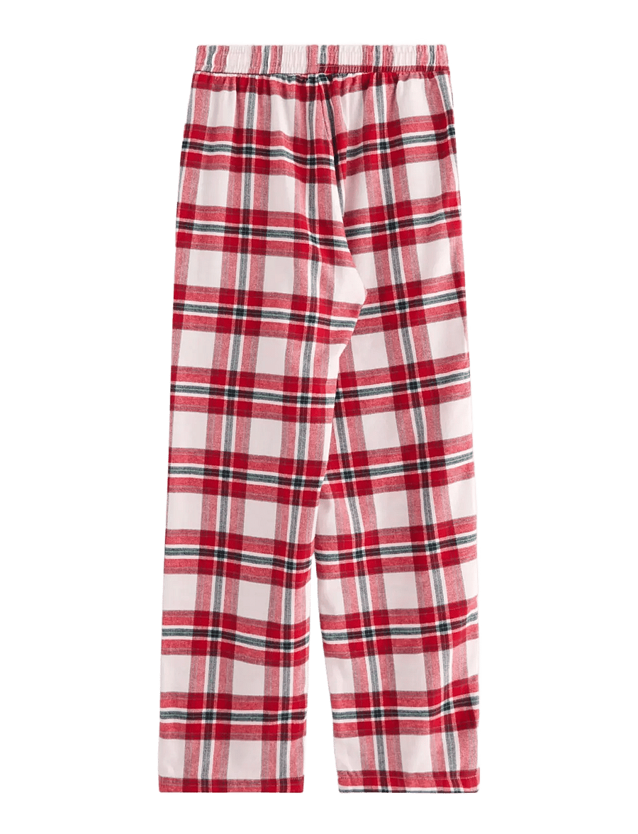 Lindex - Pyjama trousers in flannel - schlafanzüge - red - 1
