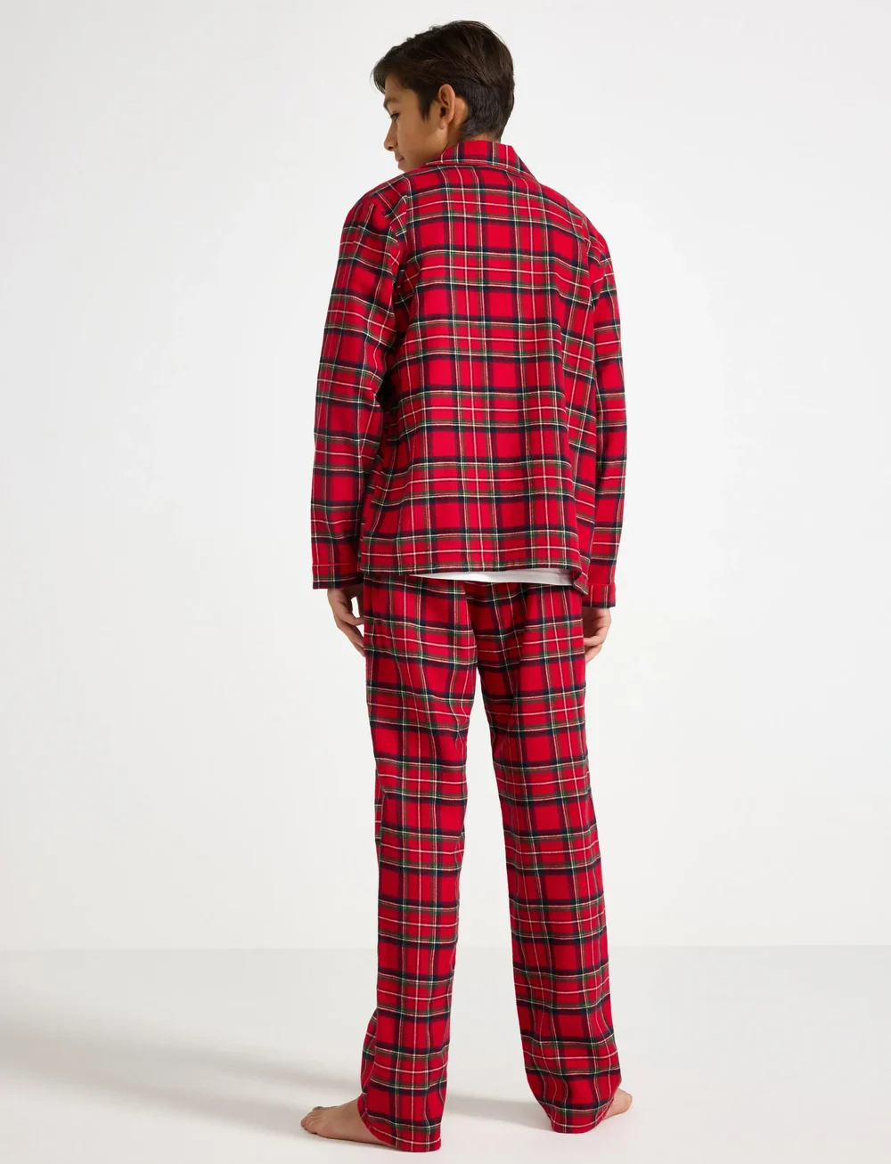 Lindex - Pyjamasset i flanell - pyjamasset - red - 3