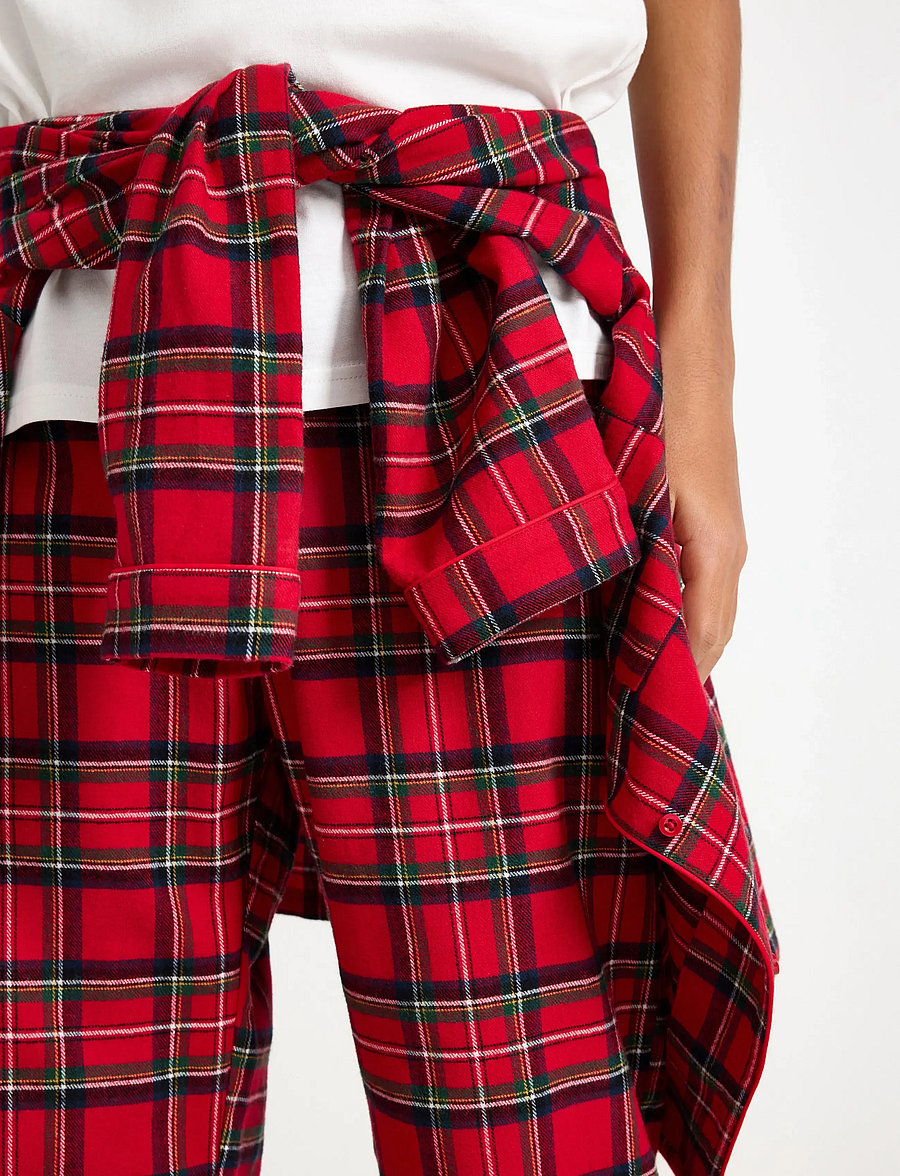 Lindex - Pyjamasset i flanell - setit - red - 4