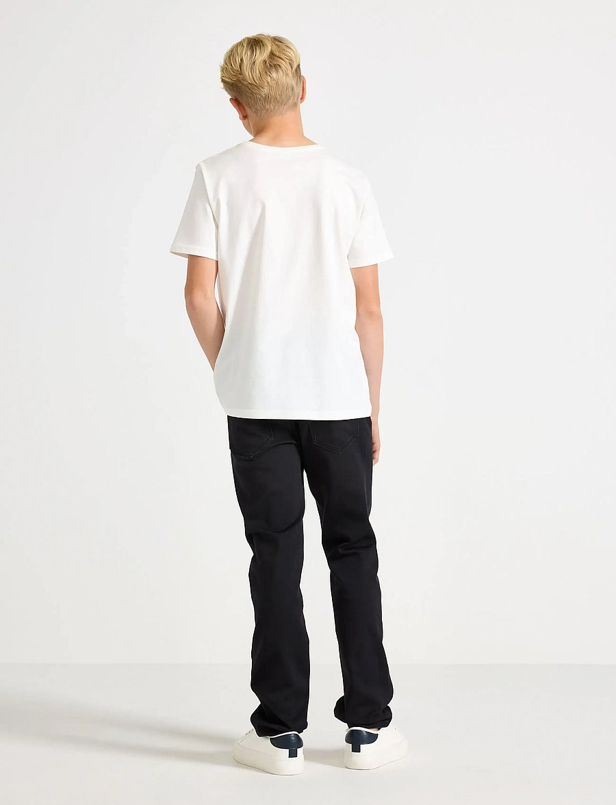 Lindex - STAFFAN Straight leg jeans with brushed inside - regular jeans - black - 3