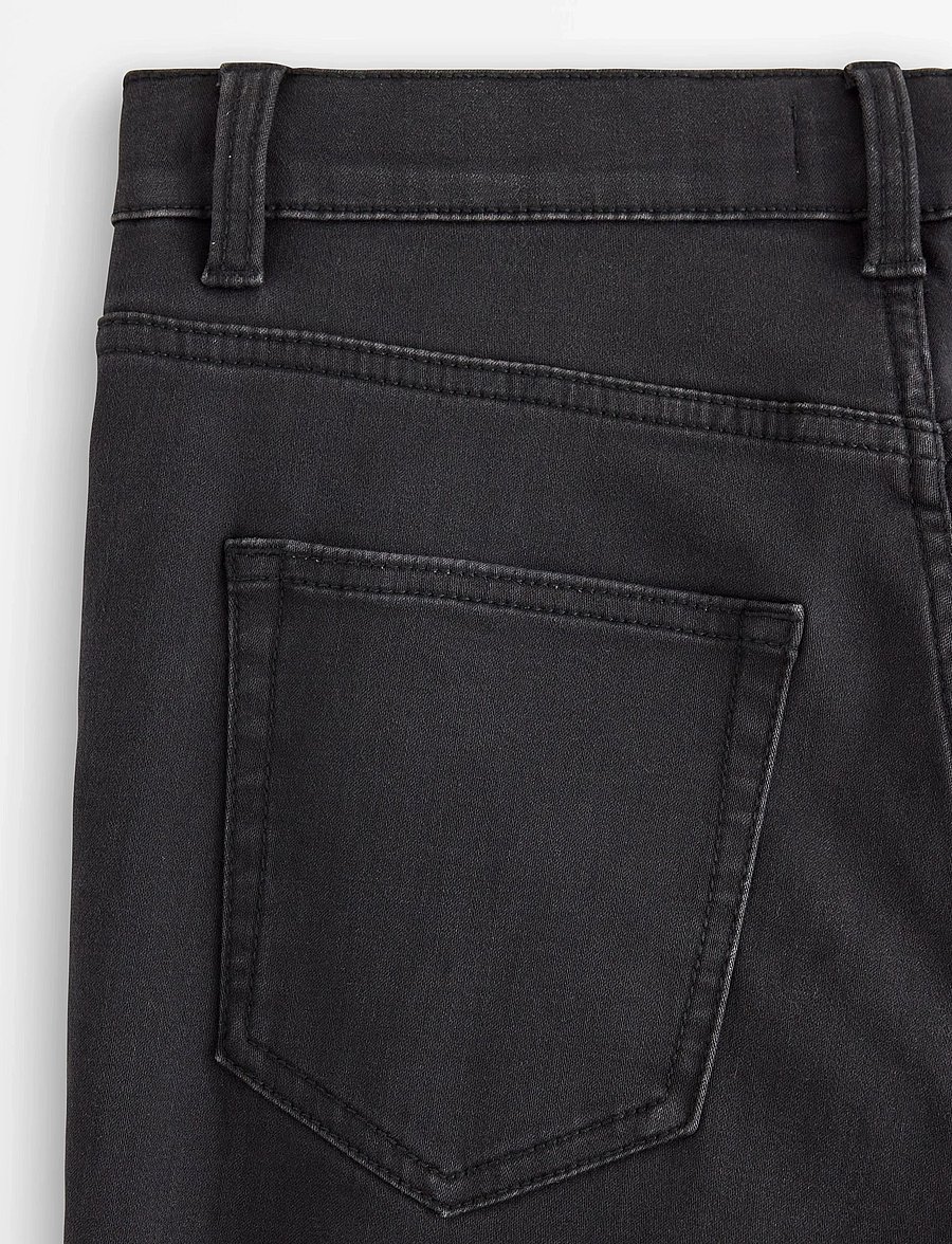 Lindex - STAFFAN Straight leg jeans with brushed inside - regular jeans - black - 5