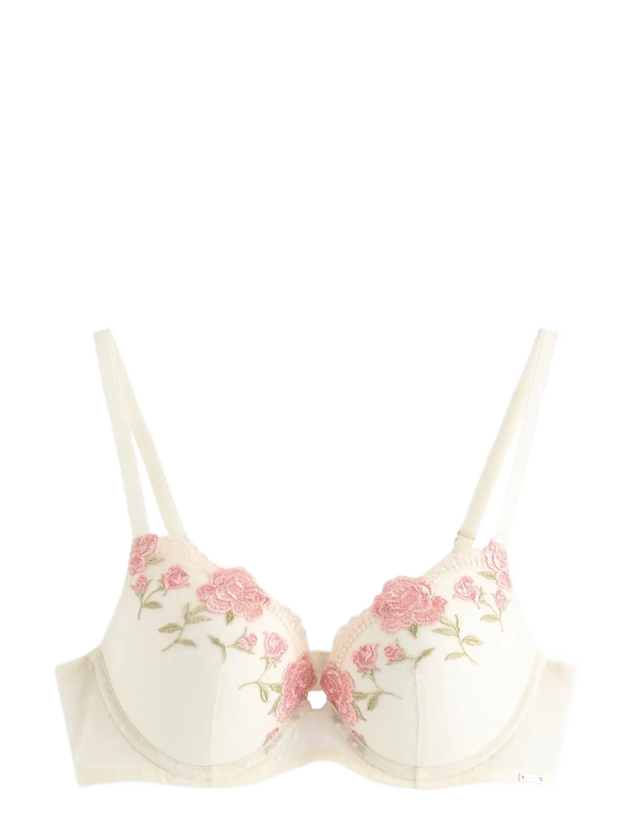 Lindex ella m - malva push-up bra with lace - Push up BH - LIGHT WHITE / white