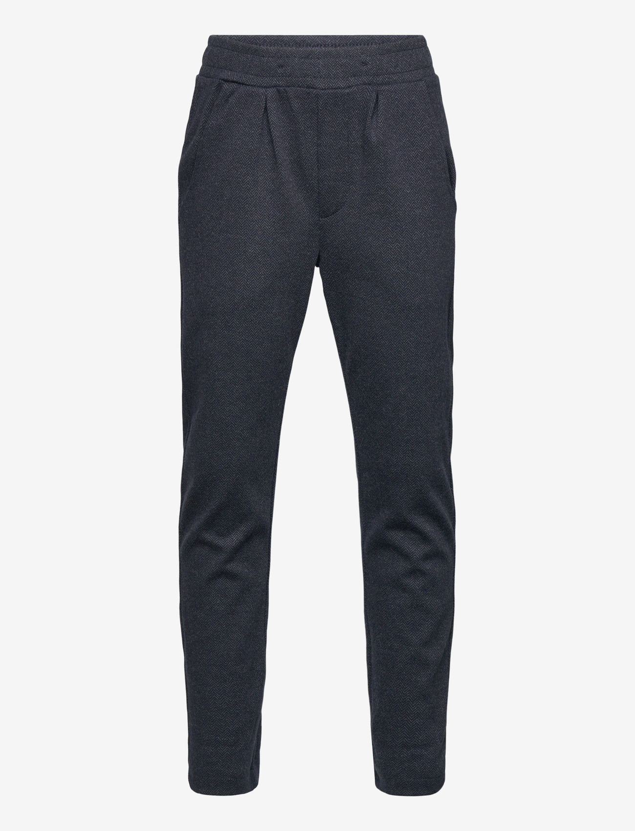 Lindex - Trousers Herringbone - osta vanuse järgi - dark navy - 1