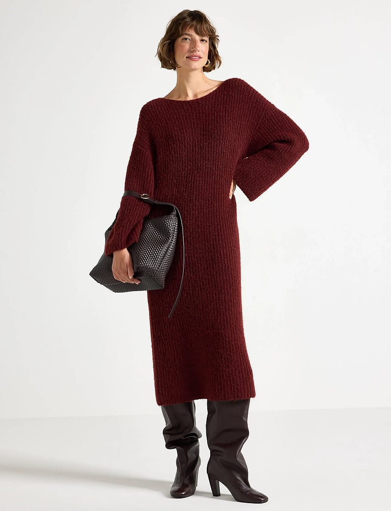 Lindex - Dress Ellie - maksikleidid - dark red - 0