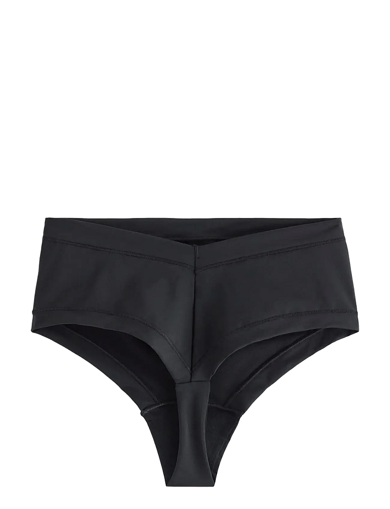 Lindex - Brief thong high control - midi & maxi trusser - black - 1