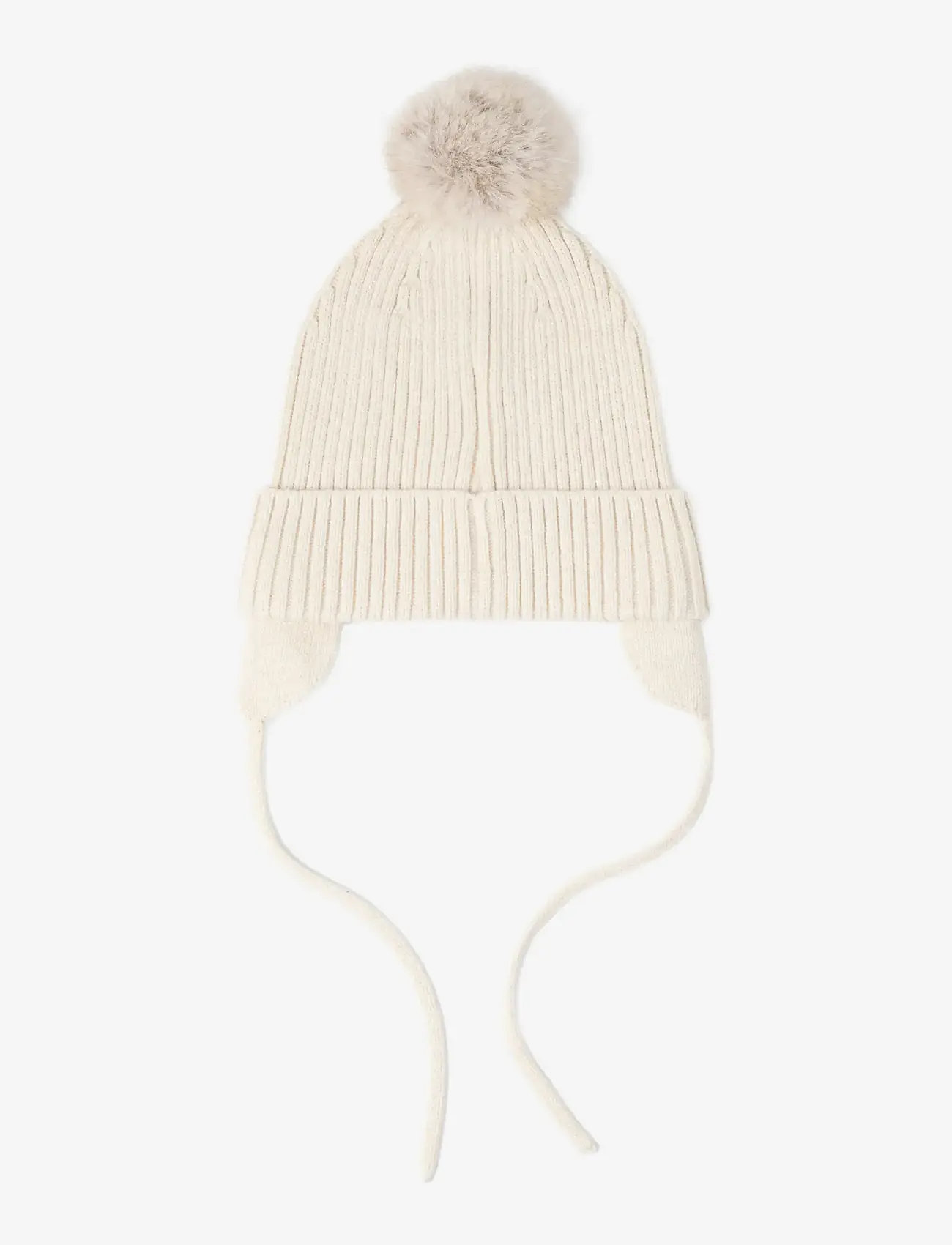 Lindex - Cap knitted w pom pom - beanies - light beige - 0