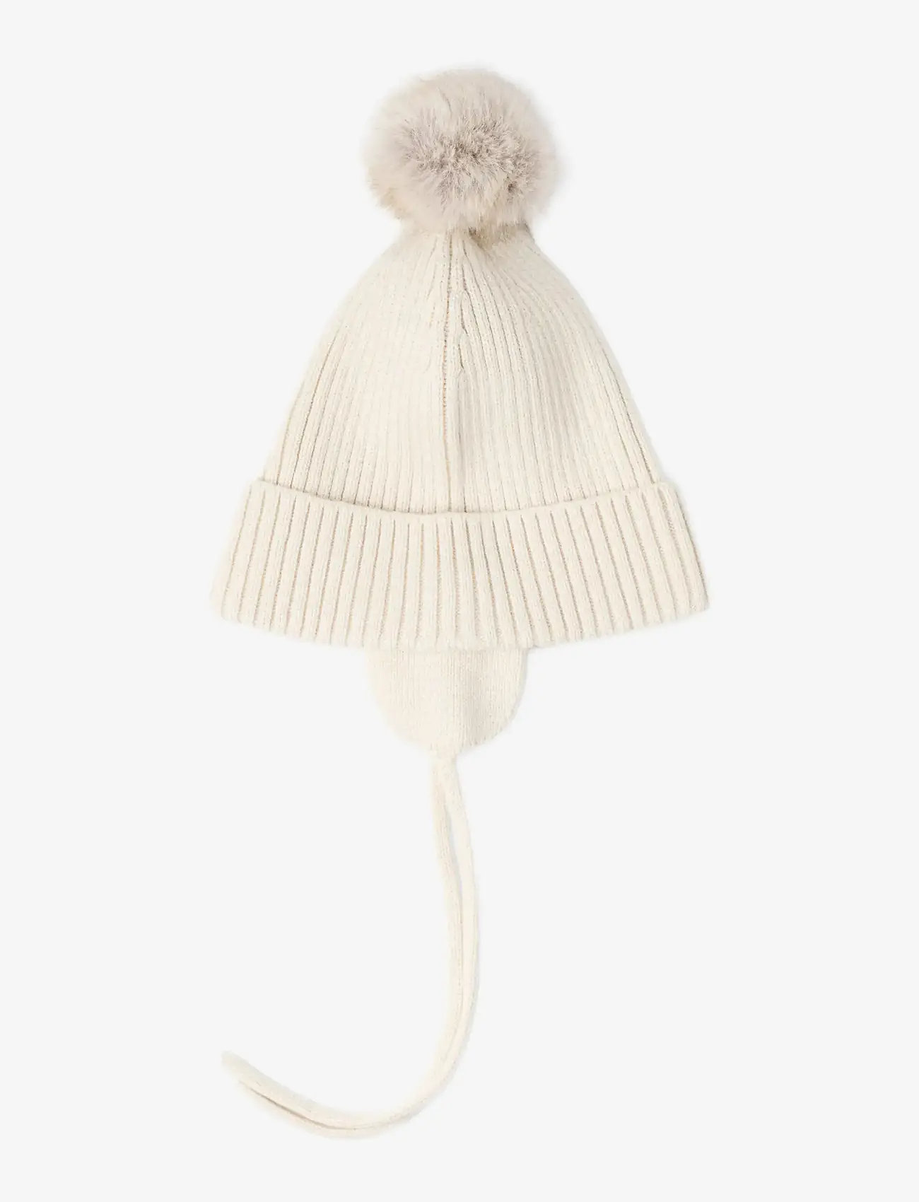 Lindex - Cap knitted w pom pom - beanies - light beige - 1