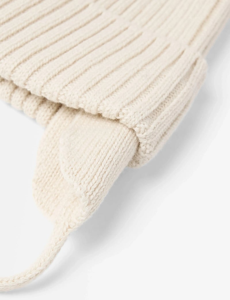 Lindex - Cap knitted w pom pom - beanies - light beige - 2