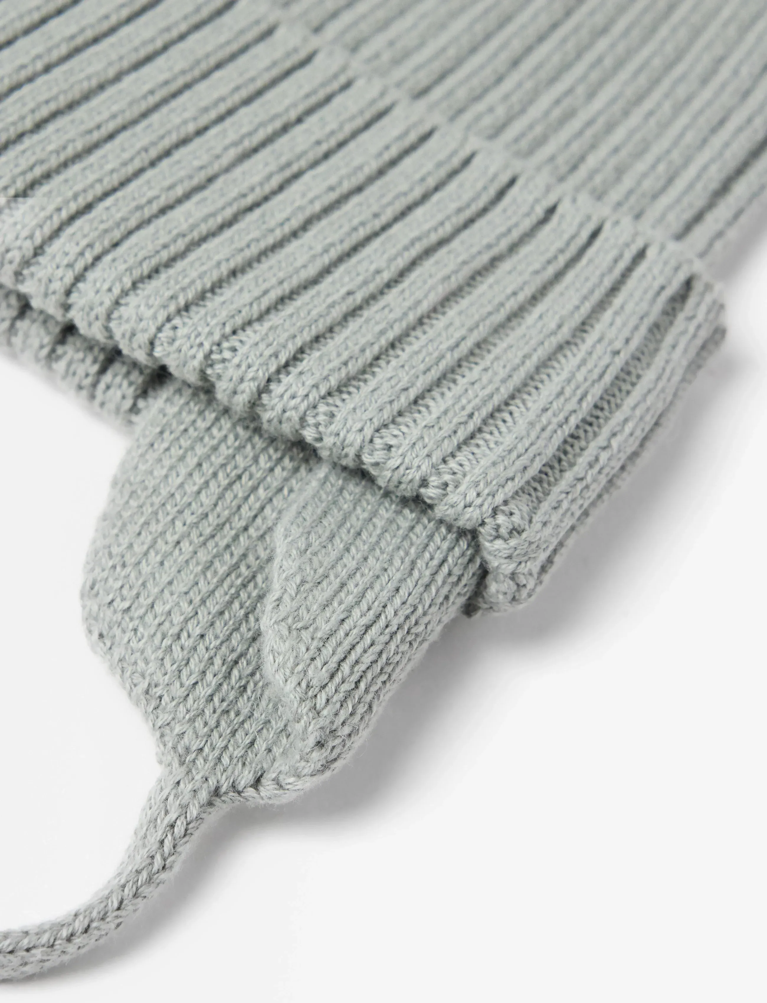 Lindex - Cap knitted w pom pom - aksessuaarid - light dusty green - 2