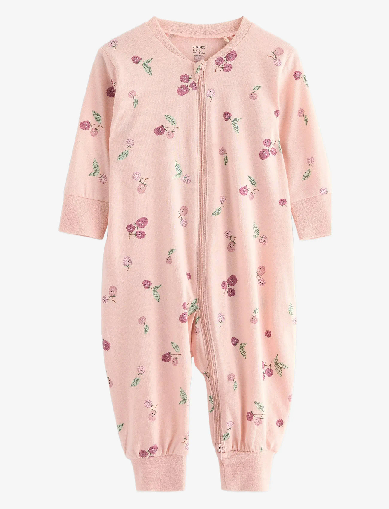 Lindex - Pyjamas aop berries - schlafoveralls - light dusty pink - 0
