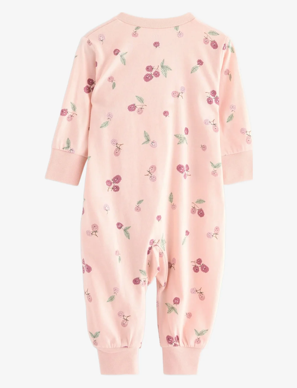 Lindex - Pyjamas aop berries - sleeping overalls - light dusty pink - 1