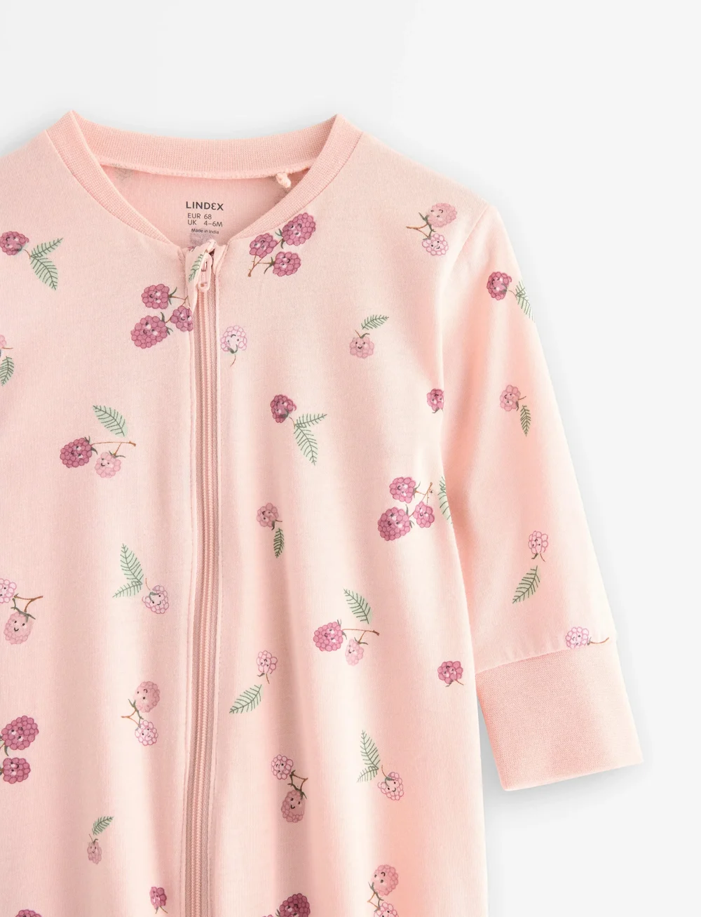 Lindex - Pyjamas aop berries - sleeping overalls - light dusty pink - 2