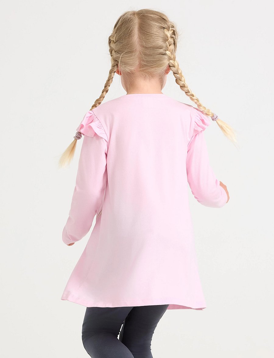 Lindex - Top long unicorn bag detail - långärmade vardagsklänningar - light pink - 3