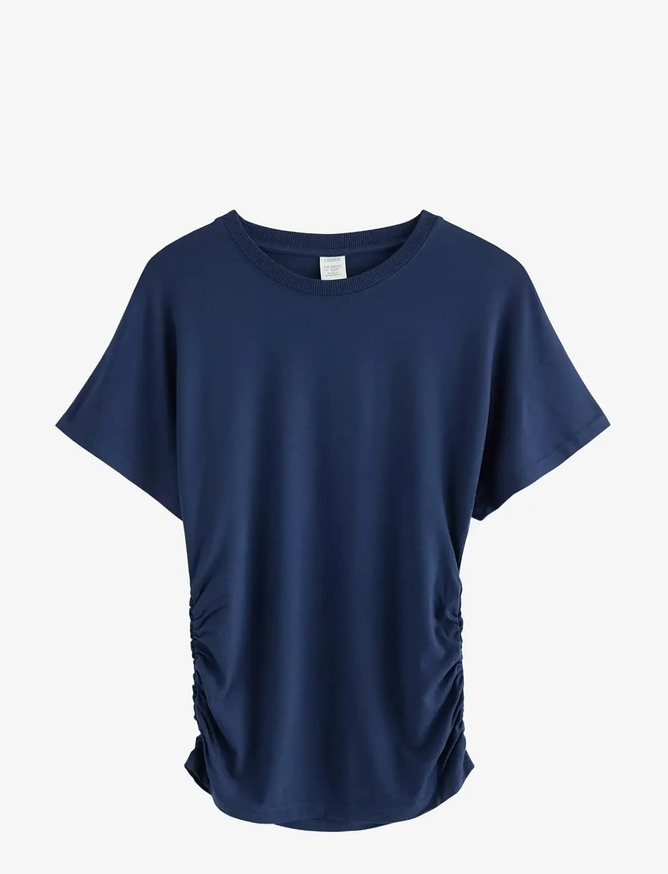 Lindex - Top Wide Sleeve Tee - lühikeste varrukatega t-särgid - dark blue - 0
