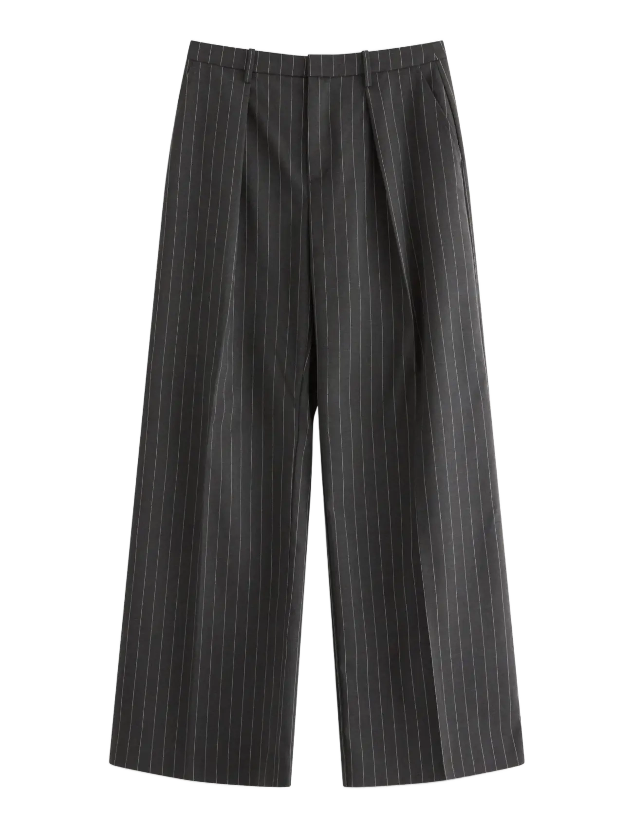 Lindex Nålestribede bukser - Püksid - GREY / grey