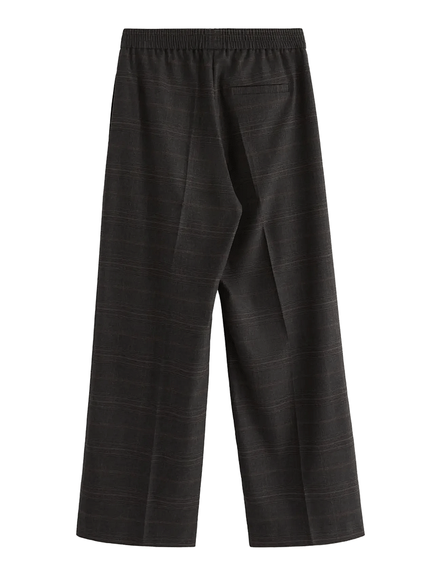 Lindex - Trousers Stella check - hose mit geradem bein - grey - 2