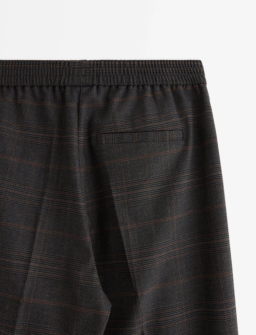 Lindex - Trousers Stella check - hose mit geradem bein - grey - 5