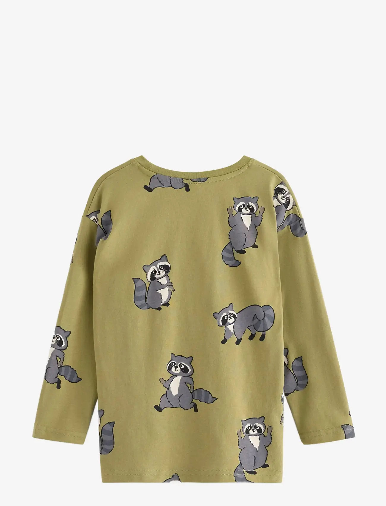 Lindex - Top Ls Racoon aop - khaki - 2