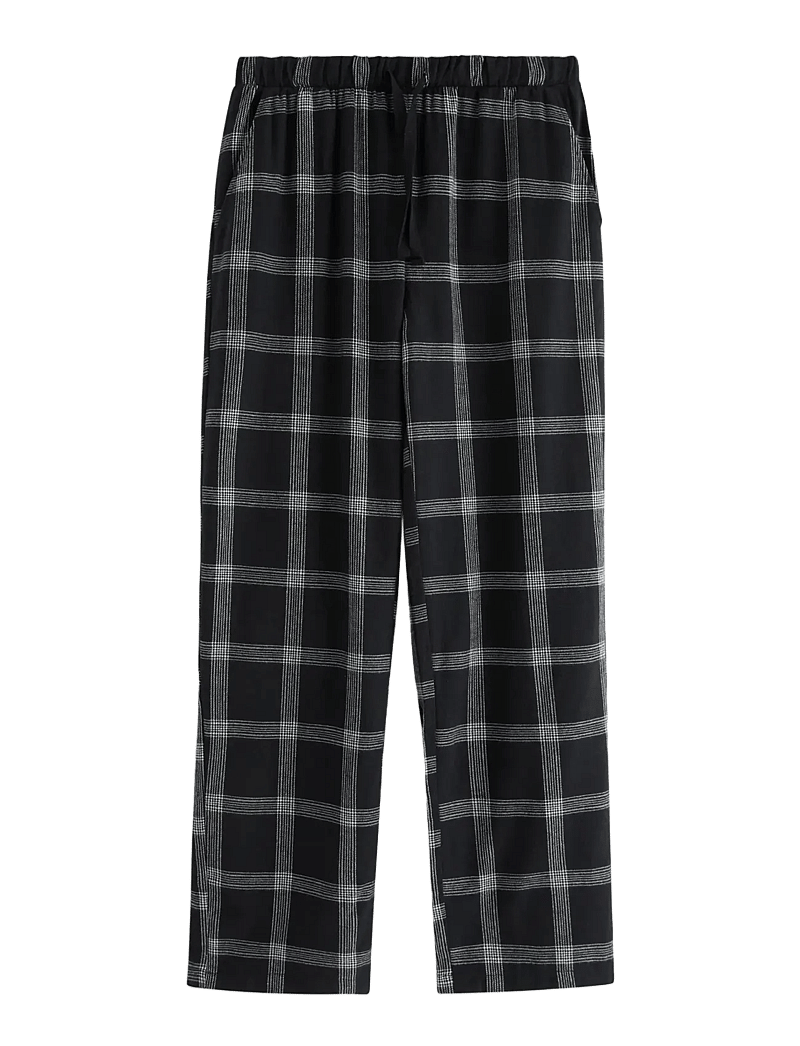 Lindex - Pyjamasbyxor i flanell - pyjamahose - black - 1