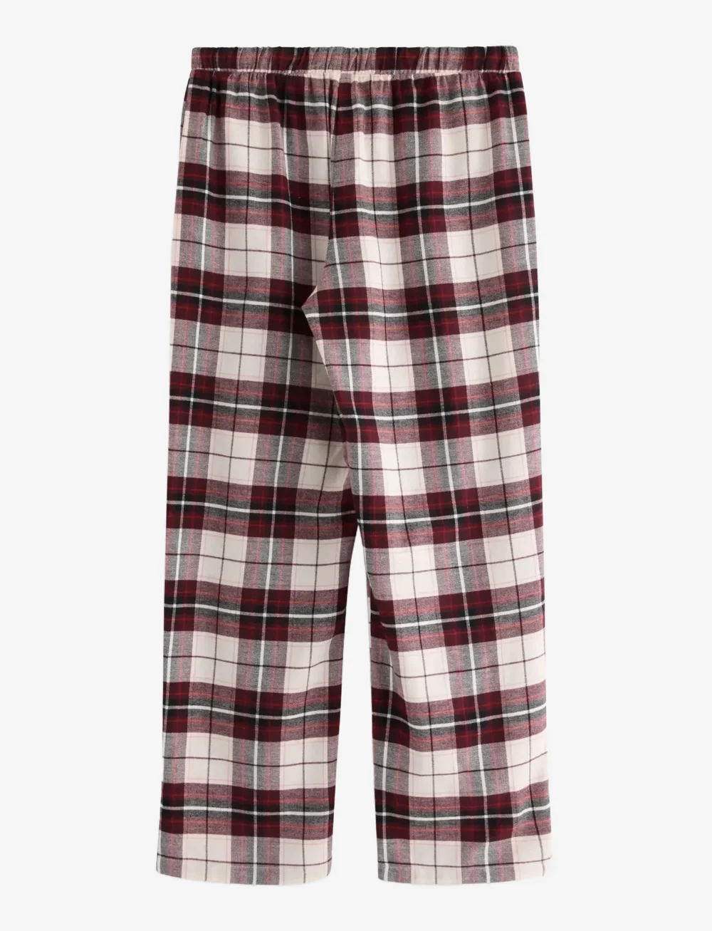 Lindex - Pyjama trousers Y D check - jõulupidžaamad - dark dusty red - 2