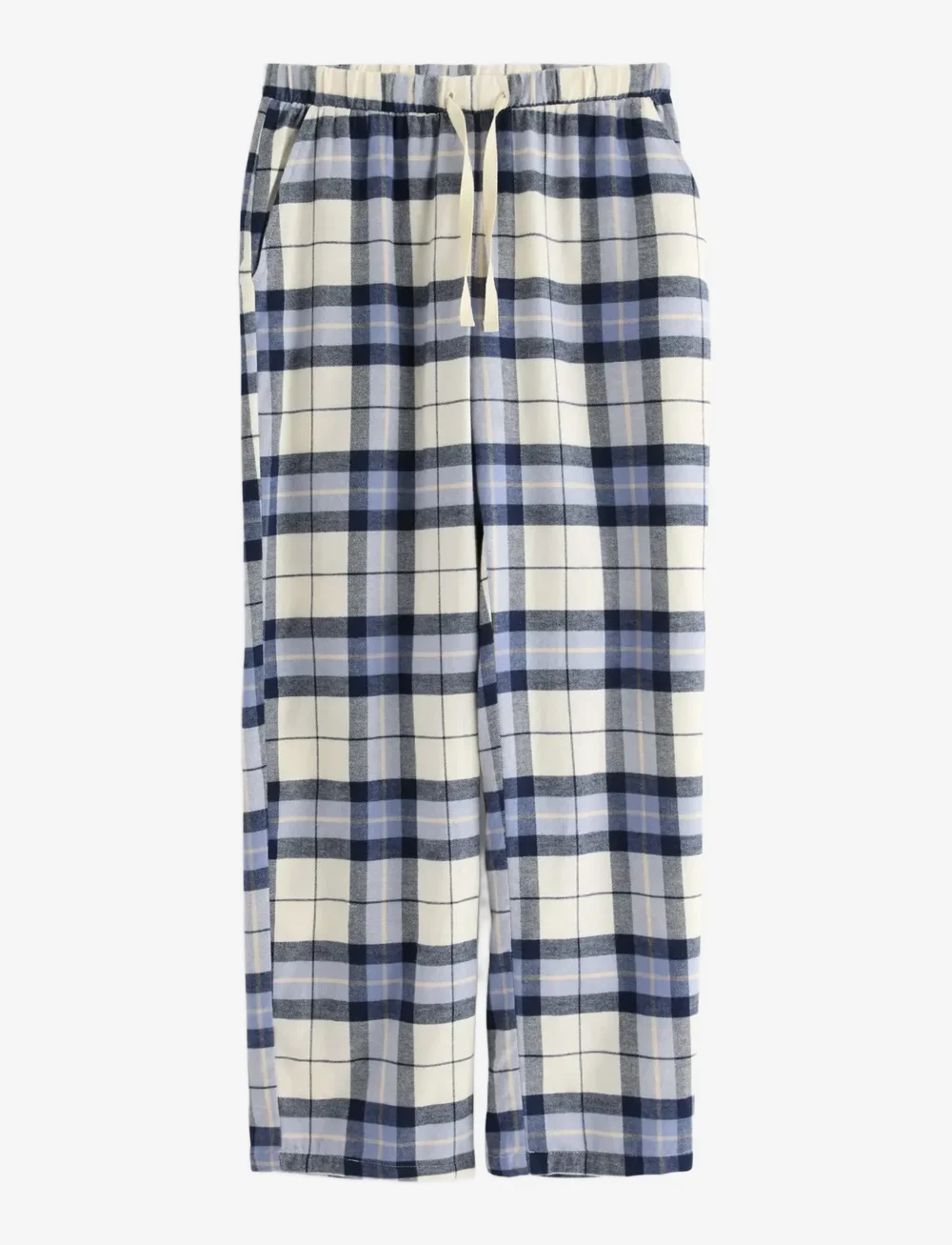 Lindex - Pyjama trousers Y D check - julpyjamas - dusty blue - 1
