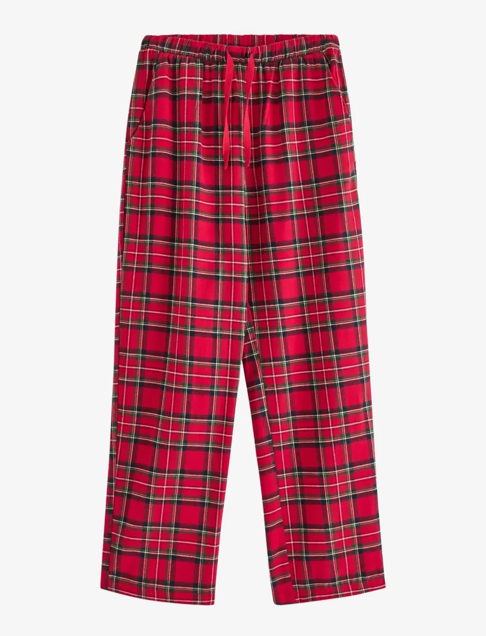 Lindex - Pyjama trousers Y D check - julpyjamas - red - 1