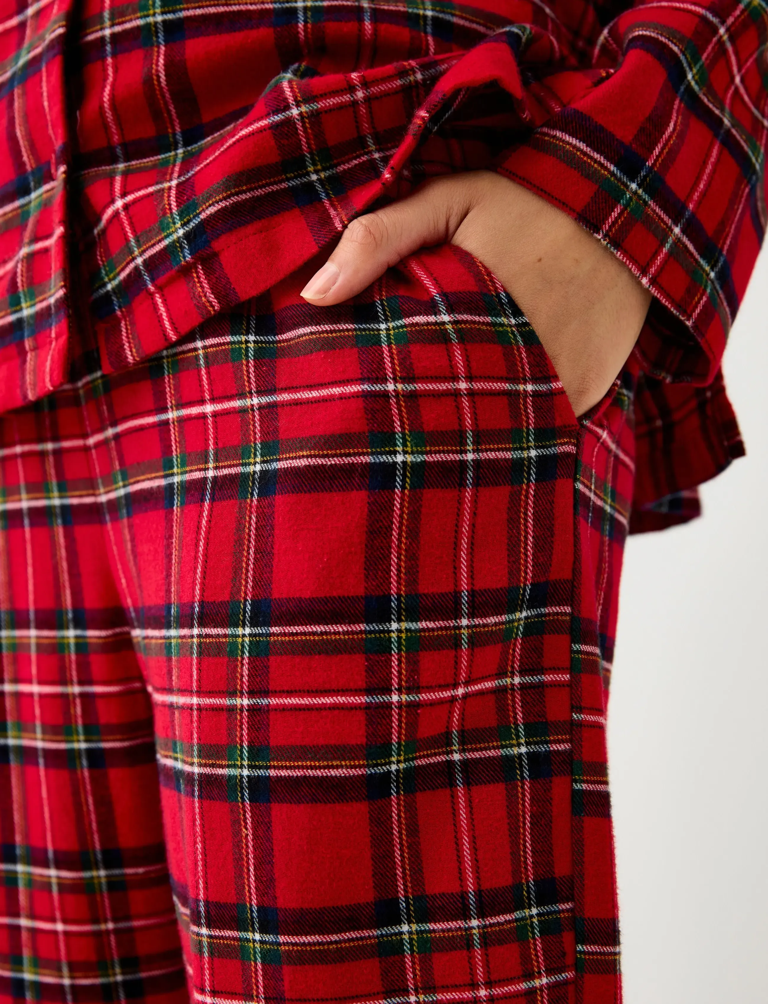 Lindex - Pyjamasbukse i flanell - laveste priser - red - 4