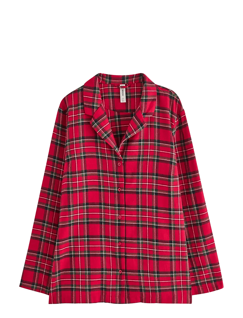 Lindex - Nightshirt flannel check - julpyjamas - red - 1