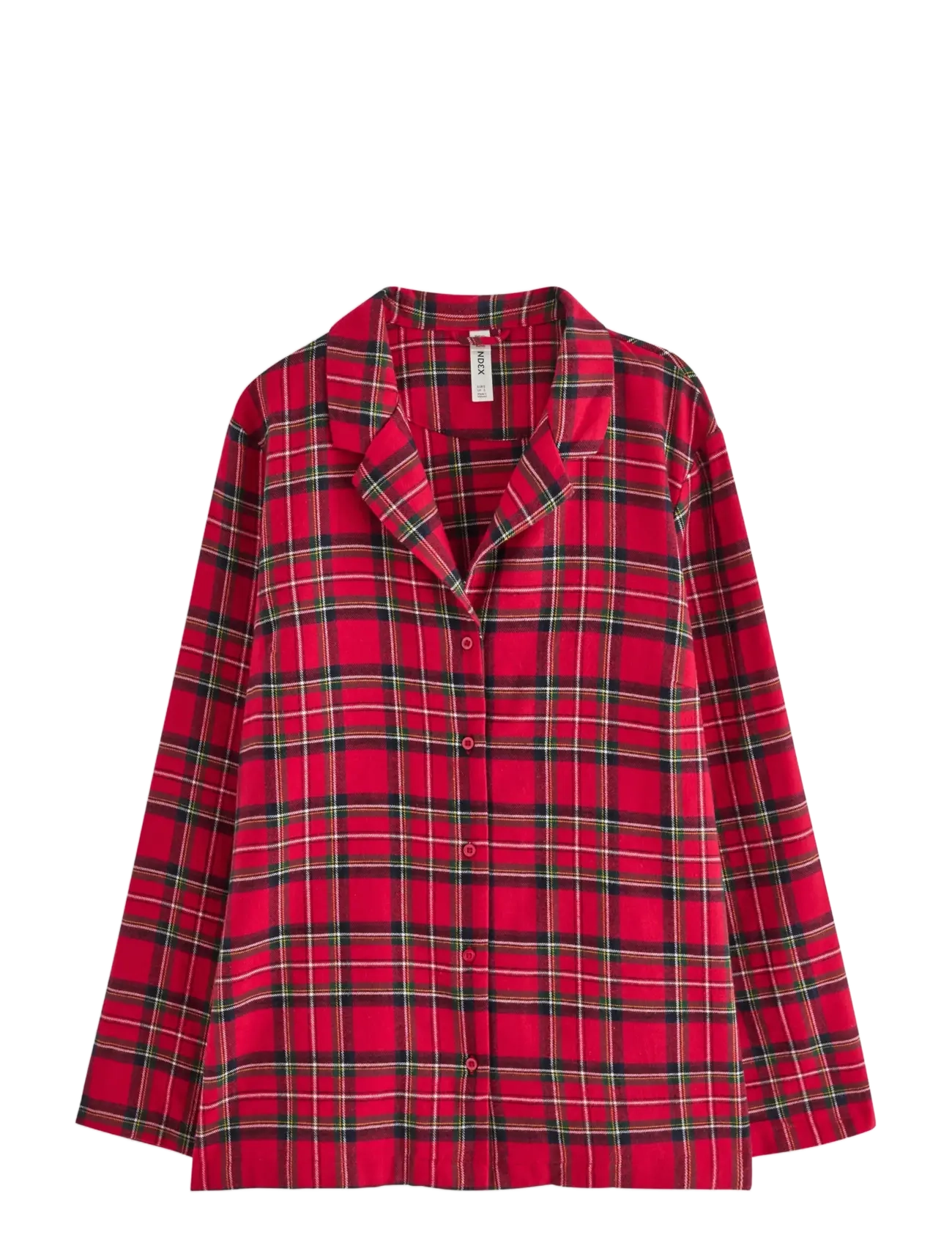 Lindex Nattskjorta i flanell - Unterwäsche - RED / red
